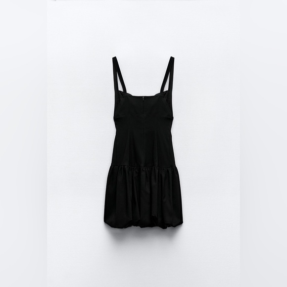 Zara dress little black balloon cut out fitted bodycon evening cocktail party - Picture 11 of 16